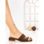 Papuci Dama cu Toc 5LE105 BROWN | MEI