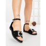 Sandale Dama cu Talpa Joasa 5PT27 BLACK | MEI