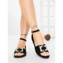 Sandale Dama cu Talpa Joasa 5PT27 BLACK | MEI