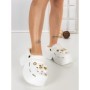 Papuci Dama cu Platforma F63 WHITE | L.DAY