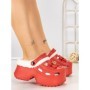 Papuci Dama cu Platforma F63 RED | L.DAY