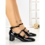 Pantofi cu Toc Gros H003 BLACK | L.DAY