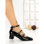 Pantofi cu Toc Gros H003 BLACK | L.DAY