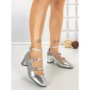 Pantofi cu Toc Gros H003 SILVER | L.DAY