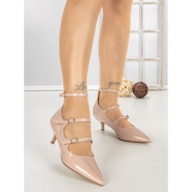 Pantofi Stiletto U788-76F BEIGE | CINK ME