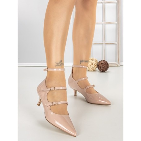 Pantofi Stiletto U788-76F BEIGE | CINK ME