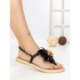 Sandale Dama cu Talpa Joasa FB-5070 BLACK | BUONAROTTI