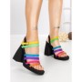 Sandale Dama cu Toc Gros si Platforma 2S-2388 COLOR | BUONAROTTI