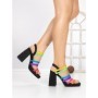 Sandale Dama cu Toc Gros si Platforma 2S-2388 COLOR | BUONAROTTI