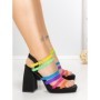 Sandale Dama cu Toc Gros si Platforma 2S-2388 COLOR | BUONAROTTI