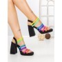 Sandale Dama cu Toc Gros si Platforma 2S-2388 COLOR | BUONAROTTI