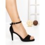Sandale Dama cu Toc Subtire S-2227 BLACK | BUONAROTTI