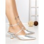 Pantofi Stiletto A-3248 SILVER | BUONAROTTI
