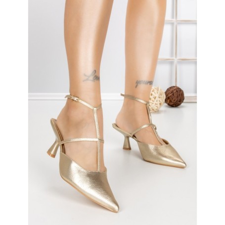 Pantofi Stiletto A-3248 GOLD | BUONAROTTI