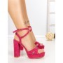 Sandale Dama cu Toc Gros si Platforma 2BL-2097 FUCHSIA | BUONAROTTI