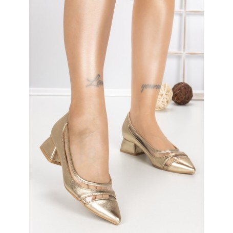 Pantofi Stiletto DB-3438 GOLD | BUONAROTTI