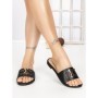 Papuci Dama cu Talpa Joasa 5174 BLACK | CM