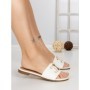 Papuci Dama cu Talpa Joasa 5174 WHITE | CM