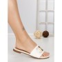 Papuci Dama cu Talpa Joasa 5174 WHITE | CM