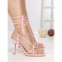 Sandale Dama cu Toc Subtire 7034 PINK | CM