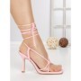 Sandale Dama cu Toc Subtire 7034 PINK | CM