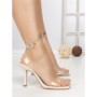 Sandale Dama cu Toc Subtire 7032 NUDE | CM