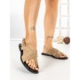 Sandale Dama cu Talpa Joasa 5LE55 KHAKI | MEI