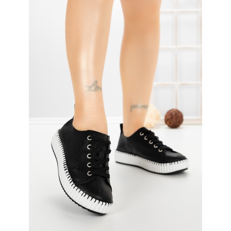 Pantofi Sport Dama AD-5240 BLACK-WHITE | BUONAROTTI
