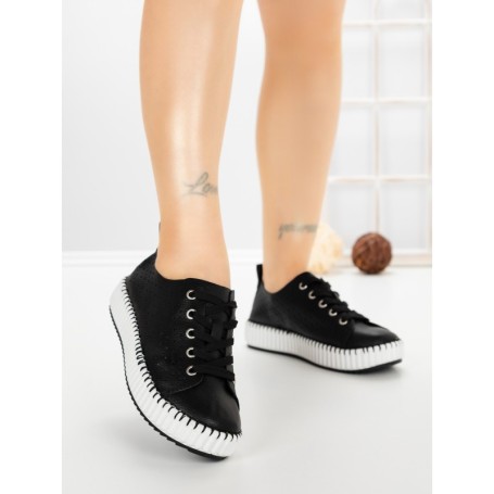 Pantofi Sport Dama AD-5240 BLACK-WHITE | BUONAROTTI