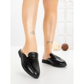 Papuci Dama cu Talpa Joasa 2301 BLACK | CM