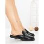 Papuci Dama cu Talpa Joasa 2301 BLACK | CM