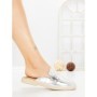 Papuci Dama cu Talpa Joasa 2301 SILVER | CM