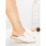 Papuci Dama cu Talpa Joasa 2301 WHITE | CM