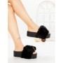 Papuci Dama cu Platforma 5WS-2 BLACK | GALLEVANI