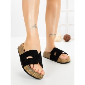 Papuci Dama cu Platforma 2023 BLACK | GALLEVANI
