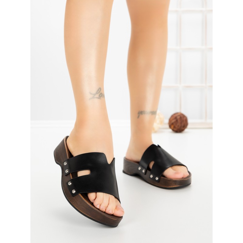 Papuci Dama cu Platforma 2032 BLACK | GALLEVANI