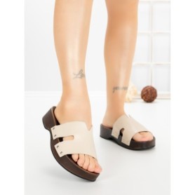 Papuci Dama cu Platforma 2032 BEIGE | GALLEVANI