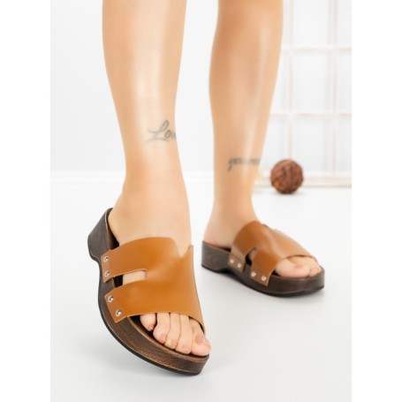 Papuci Dama cu Platforma 2032 CAMEL | GALLEVANI