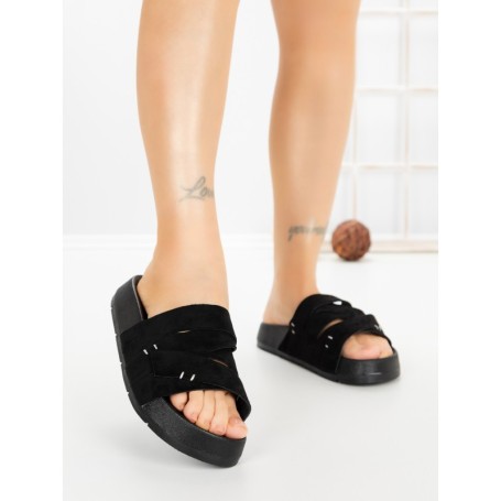 Papuci Dama cu Platforma 2021 BLACK | GALLEVANI