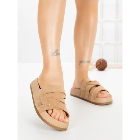 Papuci Dama cu Platforma 2021 KHAKI | GALLEVANI