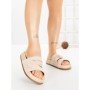 Papuci Dama cu Platforma 2021 BEIGE | GALLEVANI