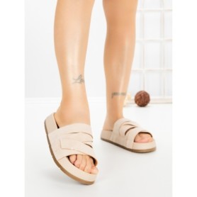Papuci Dama cu Platforma 2021 BEIGE | GALLEVANI