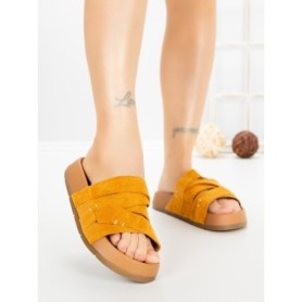 Papuci Dama cu Platforma 2021 YELLOW | GALLEVANI