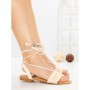 Sandale Dama cu Talpa Joasa G1731 BEIGE | GALLEVANI