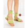 Sandale Dama cu Talpa Joasa G1731 GREEN | GALLEVANI
