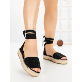 Sandale Dama cu Platforma G1738 BLACK | GALLEVANI