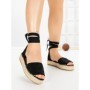 Sandale Dama cu Platforma G1738 BLACK | GALLEVANI