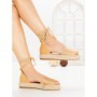Sandale Dama cu Platforma G1738 CAMEL | GALLEVANI