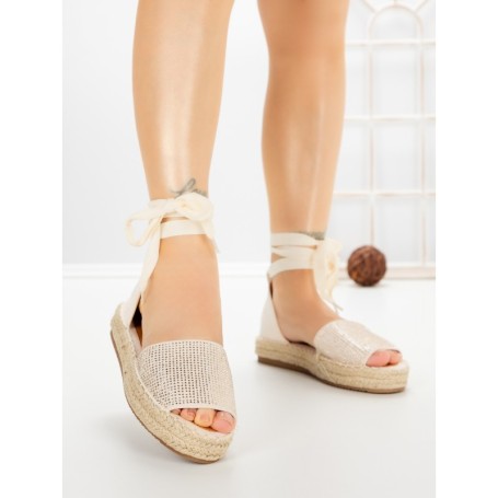 Sandale Dama cu Platforma G1738 BEIGE | GALLEVANI