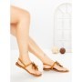 Sandale Dama cu Talpa Joasa KK-1006 CAMEL | EMAS